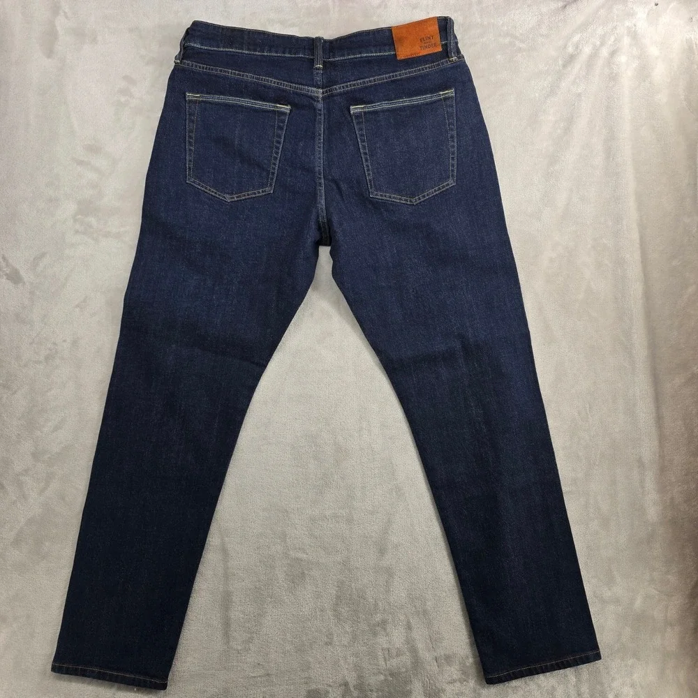 Flint and Tinder Selvedge Denim 30x30 Slim‎ Fit Dark Wash Jeans Mens new